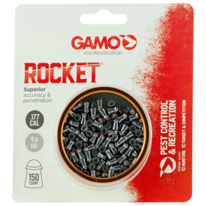 Gamo Outdoor Rocket .177 9.6 gr Rounded Tip Pellet, 150/pack - 632127454