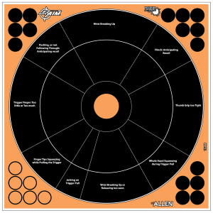 Allen EZ AIM Adhesive Paper Target - 15248