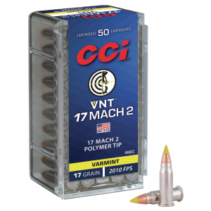 CCI 17 Gr Vnt .17 Mach 2 Ammo, 50/box - 948cc