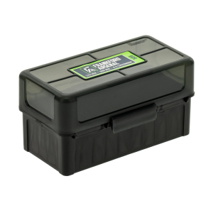 Frankford Arsenal 50 Round Ammo Box, fits 22-250 Rem, 243 Win, 308 Win, 7mm-08, Gray - 1083788