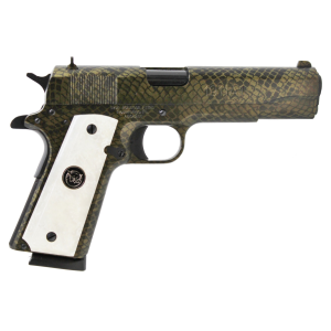 Iver Johnson Arms 1911 A1 Government .45 ACP Pistol, Water Moccasin Snakeskin Hydrographic - 1911A1 WATERMOCCASIN