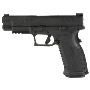 Springfield XDM 10mm Pistol, 4.5" Barrel, Fiber Optic Front Sights, Black - XDME94510BHCOSPD