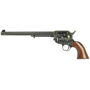 Cimarron Wyatt Earp .45 Long Colt Revolver, 10" Barrel, Fixed Sights, Color Case Hardened - PP558