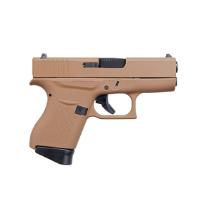 Glock G43 9mm 6rd 3.39" Pistol, FDE - ACG-00825 - 