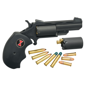 North American Arms Black Widow .22LR Revolver, 2" Barrel, Fixed Sights, Silver - NAABWCCRK
