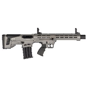 Black Aces Bullpup 12 Gauge 18.5" 5rds Shotgun, Grey - BATBLPG