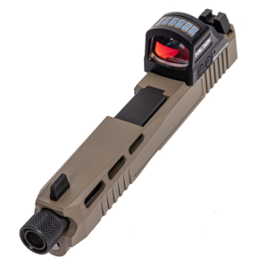 PSA Dagger Complete SW4 RMR Slide With Threaded Barrel & Holosun HS407C X2 Reflex Sight, Flat Dark Earth