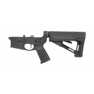 PSA Ar-15 Complete Lower - Magpul Str Ept Edition - Black, No Magazine