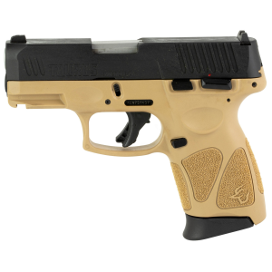 Taurus G3C 9mm Pistol, 3.2" Barrel, Adjustable Sights, Tan, Black - 1G3C931T