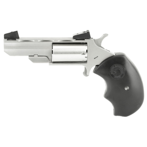 North American Arms Black Widow .22 WMR Revolver, 2" Barrel, Adjustable Sights, Silver - NAABWMA