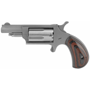 North American Arms Mini Revolver .22 WMR Revolver, 1.625" Barrel, Fixed Sights, Silver - NAA22MGRB