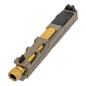 PSA Dagger Complete SW5 RMR Slide Assembly With TiN Threaded Barrel, Flat Dark Earth