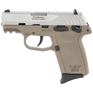 SCCY Cpx-1 Gen 3 9mm 3.1" 10rd, Silver/flat Dark Earth - Cpx-1ttdeg3