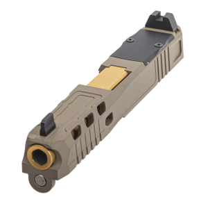 PSA Dagger Complete SWRV2 RMR Slide Assembly With TiN Non-Threaded Barrel, Flat Dark Earth