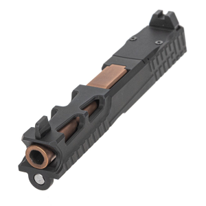 PSA Dagger Complete SW5 RMR Slide Assembly With Copper Non-Threaded Barrel, Black