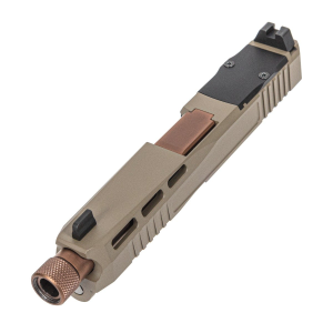 PSA Dagger Complete SW4 RMR Slide Assembly With Copper Threaded Barrel, Flat Dark Earth
