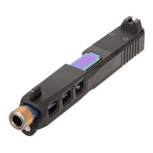 PSA Dagger Complete SW3 RMR Slide Assembly With Chameleon Threaded Barrel, Black