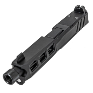 PSA Dagger Complete SW3 RMR Slide Assembly With Threaded Barrel, Black