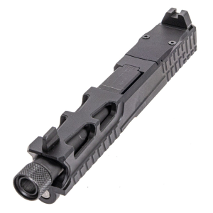 PSA Dagger Complete SW5 RMR Slide Assembly With Threaded Barrel, Black