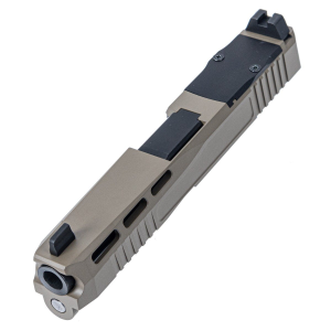 PSA Dagger Complete SW4 RMR Slide Assembly With Non-Threaded Barrel, FDE