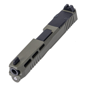 PSA Dagger Complete SW4 RMR Slide Assembly With Non-Threaded Barrel, Sniper Green