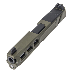 PSA Dagger Complete SW3 RMR Slide Assembly With Non-Threaded Barrel, Sniper Green
