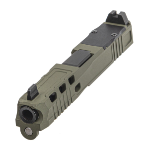 PSA Dagger Complete SWRV2 RMR Slide Assembly With Non-Threaded Barrel, Sniper Green