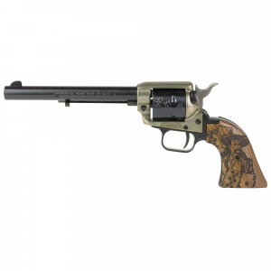 Heritage Rough Rider .22LR Revolver, 6.5" Barrel, Fixed Sights, Black - RR22MCH6WW4 - 