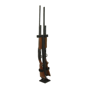Ranger Rugged Gear Black Metal Removable Floor Mount 2-Gun Holder, Universal - 10082