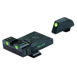 Meprolight Tru-Dot Self Illuminated Adjustable Front/Rear Night Sight Set for Glock 17, 19-23 Pistols - ML20224