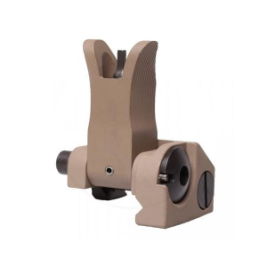 Troy BattleSight AR-15 Iron Sight Front Flip Up, FDE - SSIG-FBS-FMFT-00