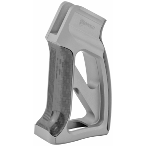 Fortis Torque AR-15 Pistol Grip with Carbon Fiber, Gray - TORPGCFGRY