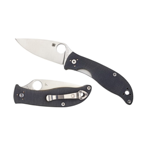 Spyderco Polestar Spear Point Folding Knife, 3.3", Gray - C220GPGY