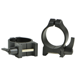 Warne Scope Mounts Maxima 30mm Low Steel Quick Detach Scope Ring, Matte Black - 213LM