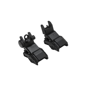 NcStar Pro Series Sight Front/Rear Flip Up, Black - VMARFLC