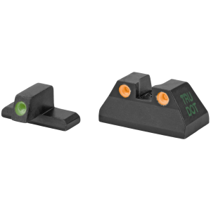 Meprolight Tru-Dot, Fixed Tritium Sights, Green/Orange, fits HK USP Full Size 9mm/40S&W/45ACP