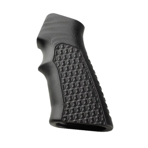 Hogue's Chain Link Grip for AR-15/M16 -Solid Black, Tactical Control in Any Situation - 15129