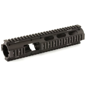 Leapers UTG Model 415 Quad Rail Fits AR Rifles Carbine Length with Front Extension Black - MTU015