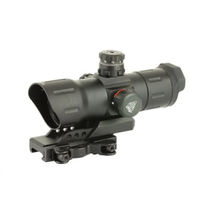 Leapers UTG Sight 6in 38mm Fits Picatinny, Red/Green CQB T-Dot ITA-Instant Target Aiming with Offset QD Mount - SCP-TDTDQ