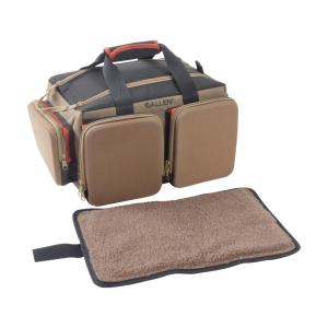 Allen Rangemaster Eliminator PU Leather Range Bag - Tan, Organize Your Range Essentials - 8305