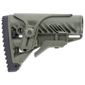 FAB Defense F.A.B. GLR-16 CP Tactical Buttstock for AR-15/M4, Olive Drab Green - FXGLR16CPG