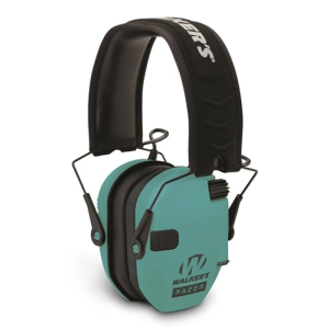 Walker Razor-Slim Shooter Electronic Folding Muff Series, Light Teal - GWP-RSEM-LTL