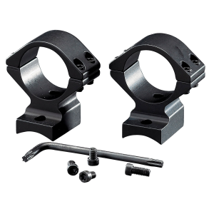 Browning A-Bolt II 1 inch Intermediate Aluminum Alloy 2-Piece Integrated Scope Ring, Matte Black - 12393