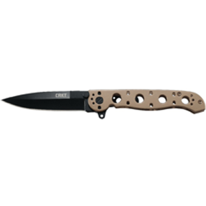 CRKT M16 Folding Knife w/ Frame Lock, 3.55", Bronze w/ Black - M16-03BK