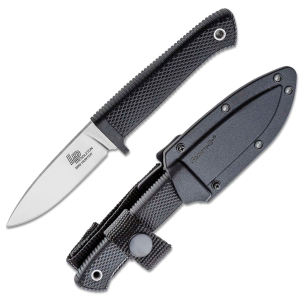 Cold Steel Mini Hunter Folding Knife Drop Point, Black - CS-36LPMF
