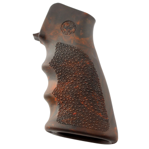 Hogue Grip w/ Finger Grooves for AR-15/M-16 Rifles, Red Lava - 15016