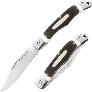 Cold Steel II Folding Knife Sleek Black with a Precision Spear Point Blade - CS20NPM1