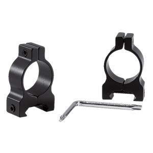 Browning AB3/A-Bolt 30mm Standard Aircraft Grade Alloy Lightweight High Strength 2-Piece Weaver Style Scope Ring, Matte Black - 12564