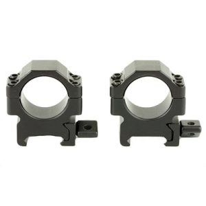 Leapers UTG Pro Max Strength Rings Fits Picatinny 1in LoW 2 pieces Black - RG2W1104