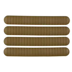 B5 Systems Rail Covers, 4 Pack, Fits M-LOK Rails, Matte, Coyote Brown